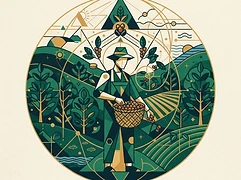Néstor Neffer Lasso Zuñiga; Mustefa Abakeno — coffee farmer illustration 2