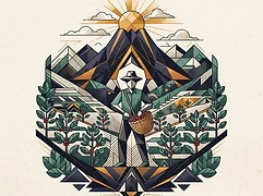 Hacienda La Esmeralda — coffee farmer illustration 2