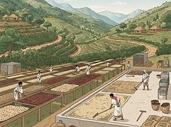Yabitu Koba β coffee farm illustration 2