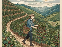 Edgardo Tinoco — coffee farmer illustration 1