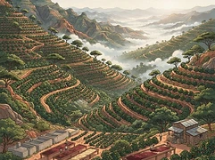 Jigesa Washing Station β coffee farm illustration 1