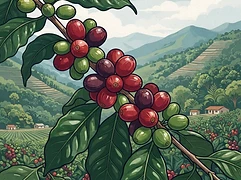 La Palma Rosa — coffee farm illustration 3