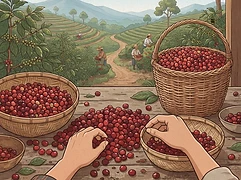 Nestor Lasso & Friends — coffee farmer illustration 2