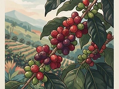 COOPESQUI — coffee farm illustration 3