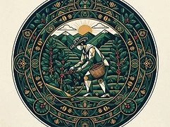 Jair Arles Galindez — coffee farmer illustration 1
