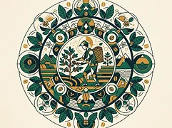 Valle Inca — coffee farmer illustration 2
