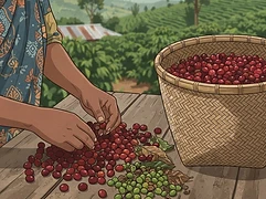 Gerald Njagi — coffee farmer illustration 2
