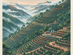 Finca El Rosal β coffee farm illustration 1