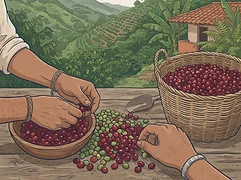 Jhonathan Gasca — coffee farmer illustration 2