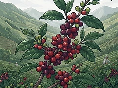 La Riviera β coffee farm illustration 3