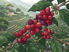 Finca Cataluña — coffee farm illustration 3