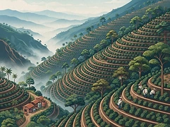 Finca La Estrella β coffee farm illustration 1