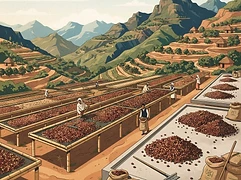 Dumerso Coffee Co-Op β coffee farm illustration 2