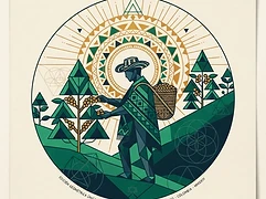 William Buitrago and Aminta Mahocha Franco — coffee farmer illustration 2