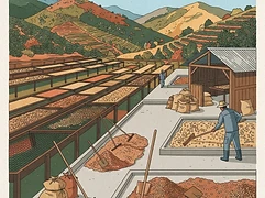 Yacuri — coffee farm illustration 2