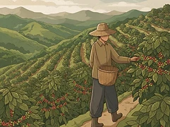 Eugene P. Altieri — coffee farmer illustration 1