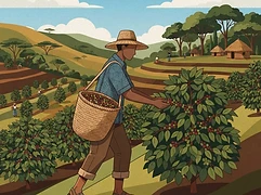 New Ngariama Farmers Cooperative Society — coffee farmer illustration 1