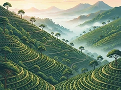 La Magnolia — coffee farm illustration 1