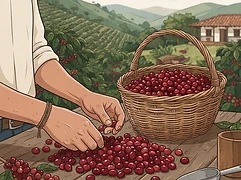 Nestor Lasso — coffee farmer illustration 2
