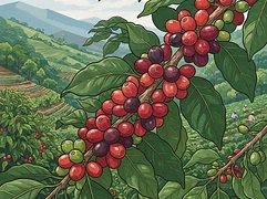 Villa Betulia β coffee farm illustration 3