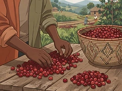 Alo — coffee farmer illustration 2