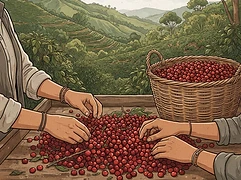 Juan Jimenez — coffee farmer illustration 2