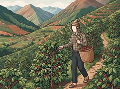 Edid Medina — coffee farmer illustration 1