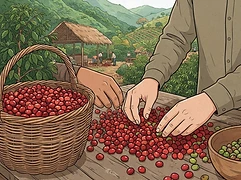 Arturo Paz — coffee farmer illustration 2