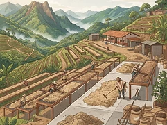 Finca La Riviera β coffee farm illustration 2