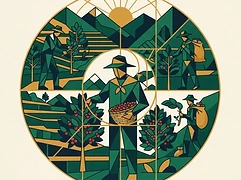 Three small-scale family farmers — coffee farmer illustration 2