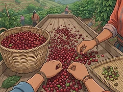 Petrona Perez — coffee farmer illustration 2