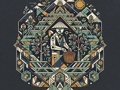 Coopedota — coffee farmer illustration 3