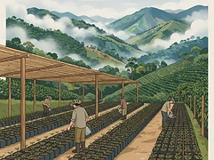 Sebastian Ramirez — coffee farmer illustration 3