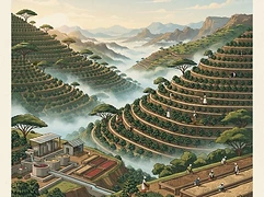 Alo Coffee — coffee farm illustration 1