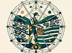 La Higuera and Vencedor community producers — coffee farmer illustration 3