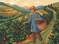 Esayas Beriso — coffee farmer illustration 1