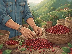 Héctor Londoño — coffee farmer illustration 2