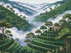 Peña Blanca — coffee farm illustration 1
