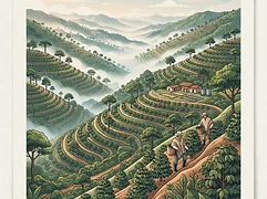 La Laja — coffee farm illustration 1