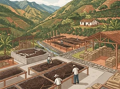 Finca Sierra Morena — coffee farm illustration 2