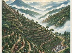 Maritza Dota — coffee farm illustration 1
