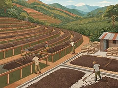 Mamuto β coffee farm illustration 2