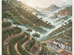 Finca El Injerto — coffee farm illustration 1