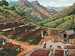 Chilaka Station β coffee farm illustration 2