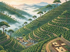 Gathiruini β coffee farm illustration 1
