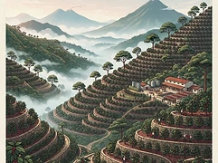 Pascual Marcos Cardona — coffee farm illustration 1