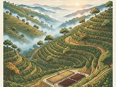 Daterra — coffee farm illustration 1