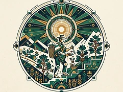 Rubén Correa — coffee farmer illustration 1