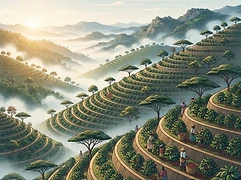 Kamunyaka Washing Station — coffee farm illustration 1