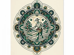 Isidro Orosco — coffee farmer illustration 2